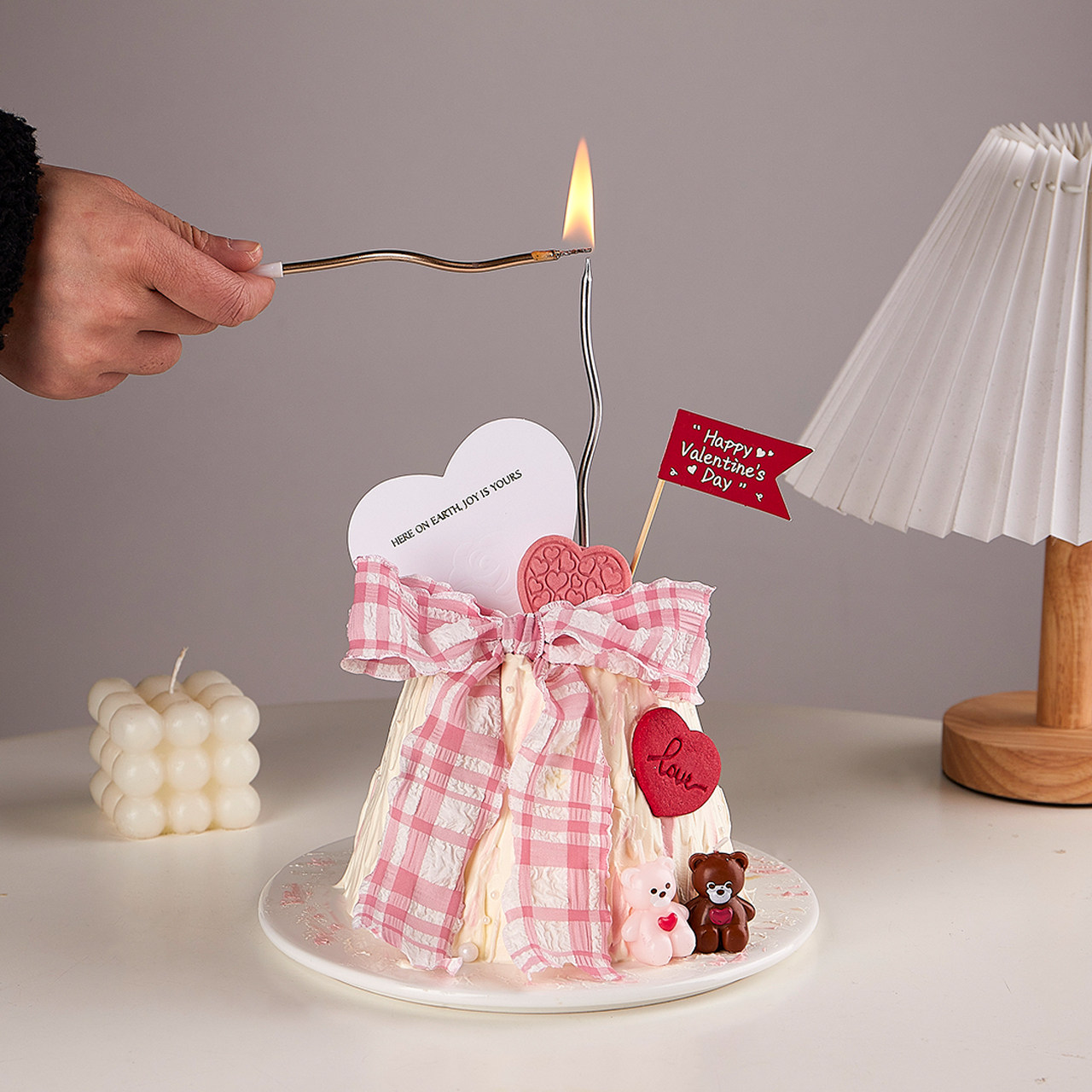 网红情人节love饼干蛋糕装饰可爱小熊粉色棕色爱心蝴蝶结丝带装扮,节庆用品/礼品,节日装扮用品,淘宝优惠券,粉丝福利购,淘宝优惠卷