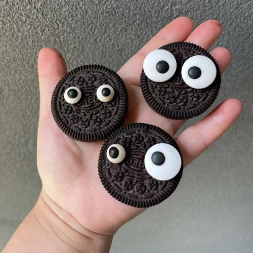 万圣节眼睛糖珠蛋糕装饰摆件