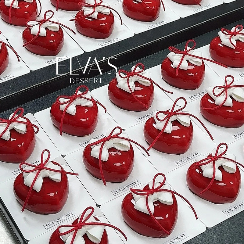 2025情人节蛋糕装饰丝带蝴蝶结高