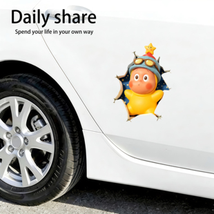 可爱汽车贴纸车门划痕遮挡贴画车身刮痕遮盖贴画剐蹭车贴个性 创意