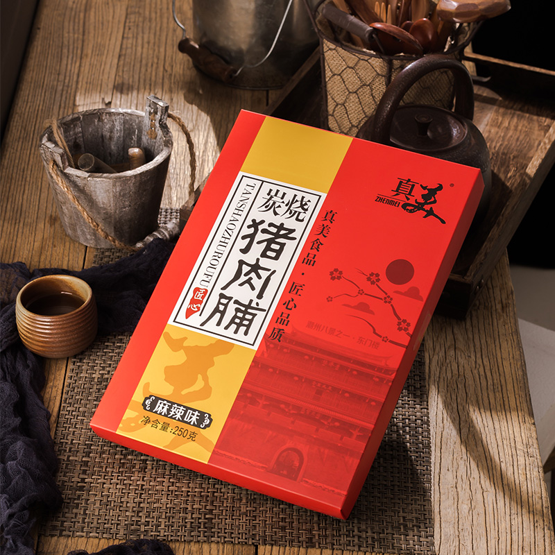 中华老字号真美食品猪肉脯源头工厂送礼礼盒猪肉铺特产手信180g