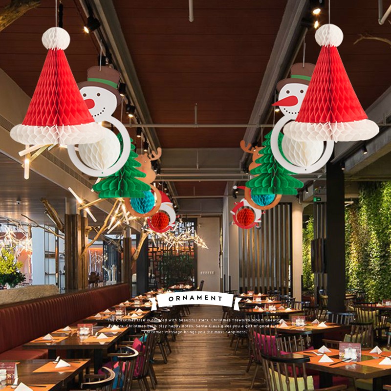 圣诞节装饰品圣诞树圣诞老人挂饰拍照道具装饰挂件小饰品店铺装扮
