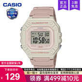 218HC casio卡西欧手表女士运动款 学生石英小方块防水电子表W 4A2