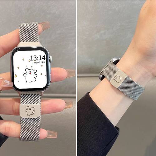 适用华为fit5腕带米兰fit5pro表带金属watch fit4/3磁吸手表钢带5