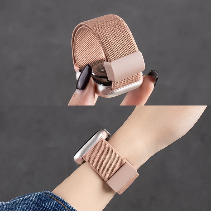 弹力尼龙平纹磁吸扣适用IQOO WATCH GT2手表表带vivo watch gt2女