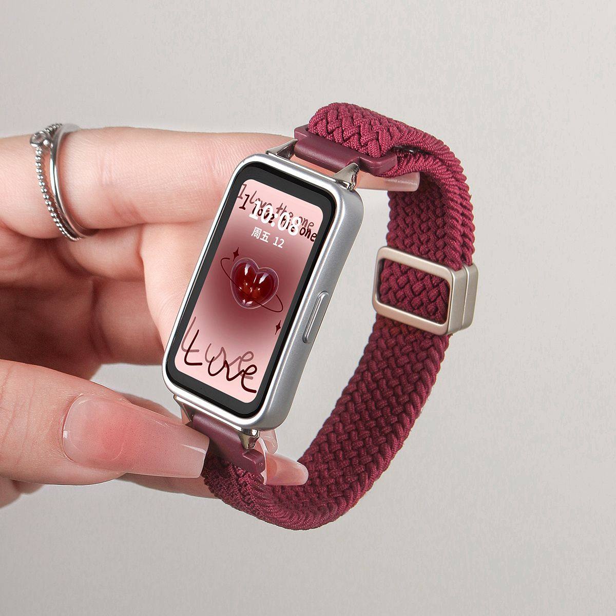 【新年款】适用华为手环10/9表带新款荣耀10nfc编织磁吸高级腕带9