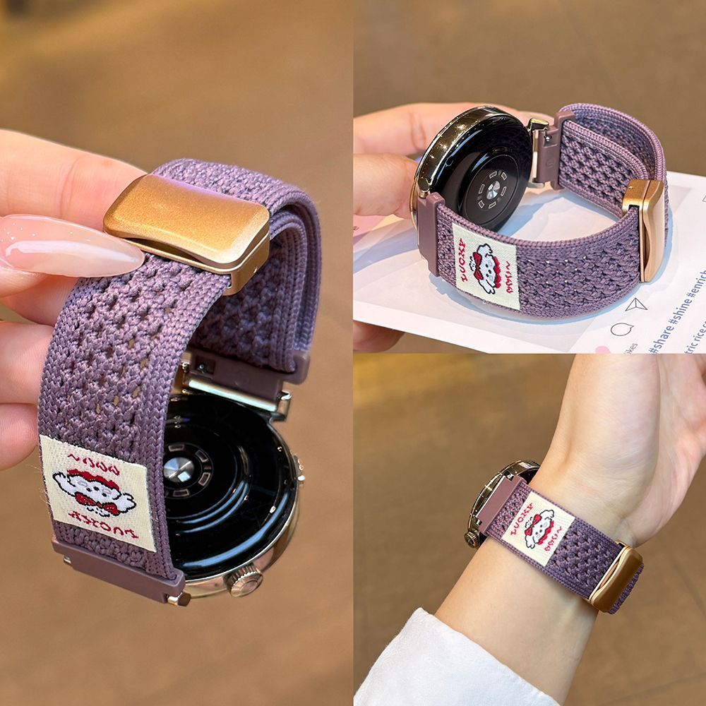 适用vivoWatch5手表带iqoowatch3尼龙回环针织磁吸VIVO GT2手表带