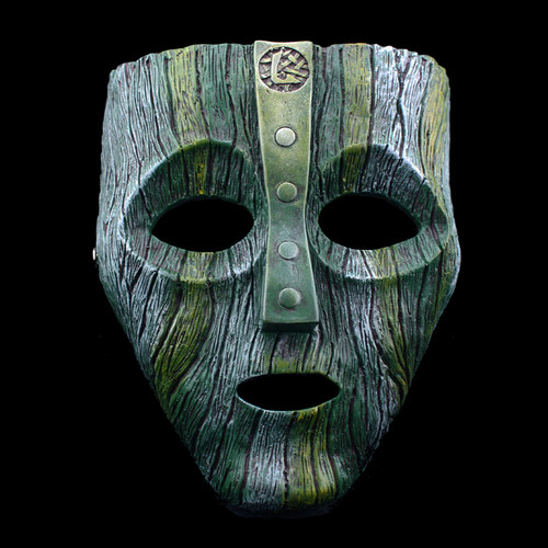 万圣节圣诞节变相怪杰洛基THE MASKcos装扮搞笑头套道具树脂面具