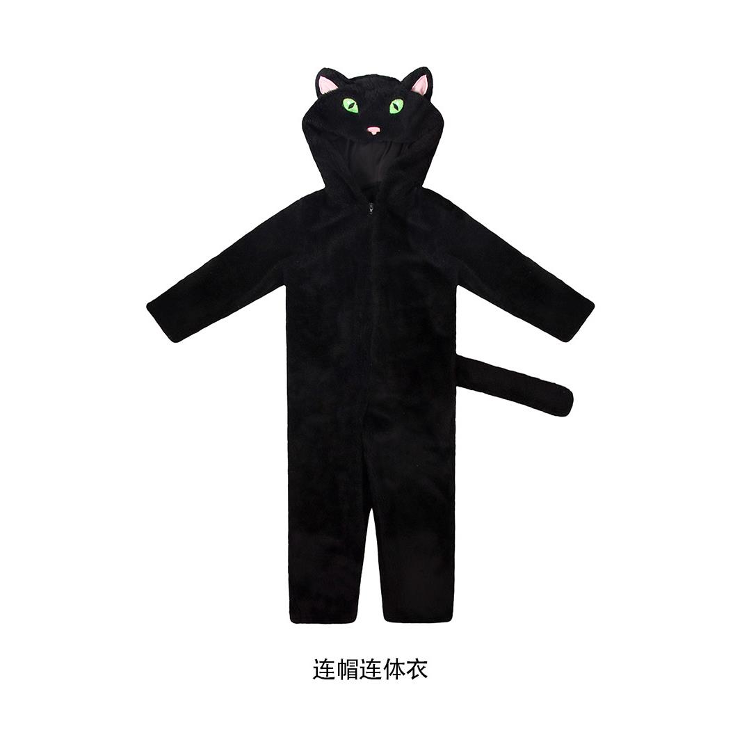 【新品】万圣节演出服黑猫角色扮演cos服幼儿园儿童舞台表演服