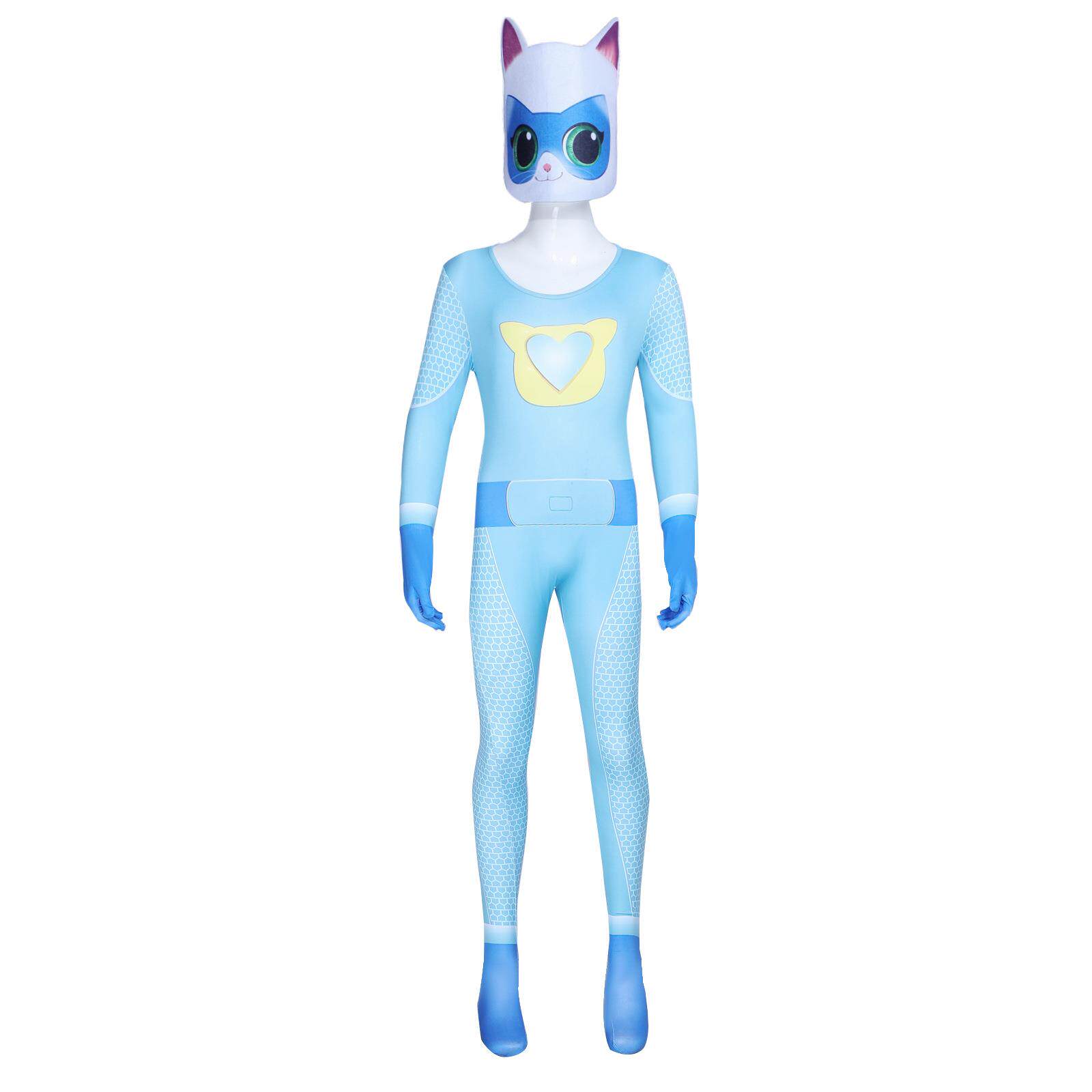 彩虹朋友cos衣服玩具熊月亮造型服cos超级猫咪紧身连体衣cos
