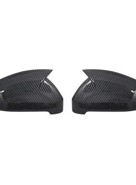 适用于奥迪A4 S4 RS4 A5 S5 RS5 B9倒车镜盖碳纤反光镜外壳亮黑壳