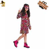 小女孩儿童嬉皮士服装 分销 美国复古炫彩嬉皮士裙舞台表演服装