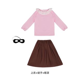 世界读书日儿童演出服了不起的大盗奶奶角色扮演服学校派对表演服