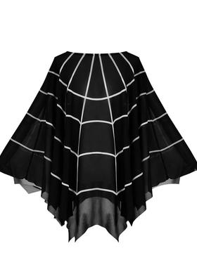 万圣节创意蜘蛛斗篷披肩狂欢节化装舞会个性角色扮演cosplay披肩