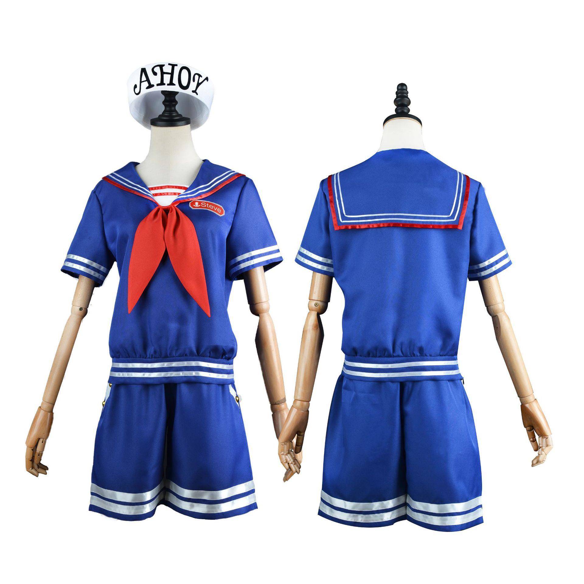 Stranger Things怪奇物语3cos服冰淇淋店员服装cosplay制服服饰