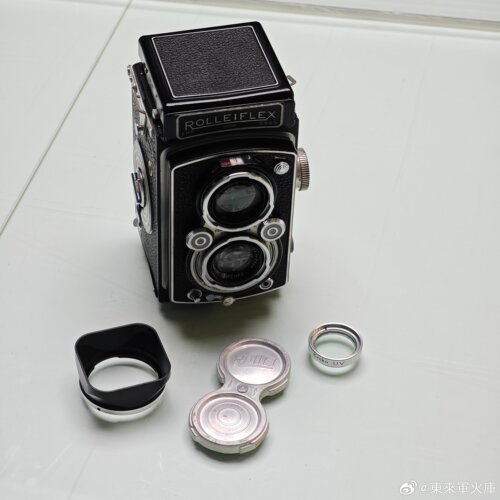 禄来automat Tessar 75mm F3.5镜头双反相机 镜头有灰 有使用痕迹