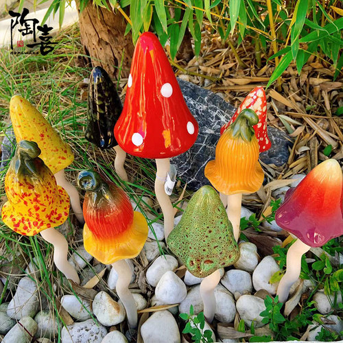 花插陶瓷高温窑变美式花园院子庭院地插装饰种花多肉出口外贸大号