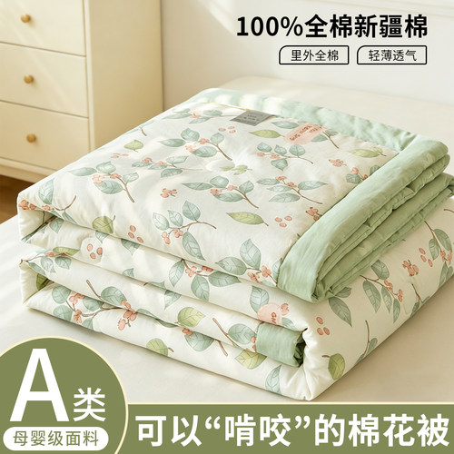 小清新A类新疆棉花夏凉被