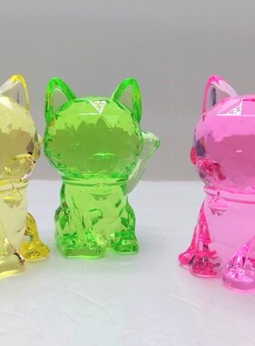 元哆咪创意礼品猫咪水晶石摆件适配甜蜜宝贝机台装饰