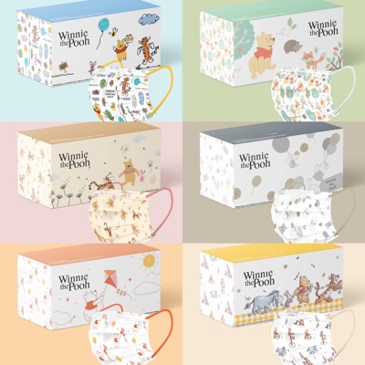 迪士尼噗噗米奇维尼熊可爱口罩