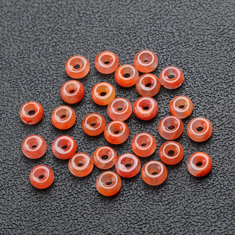 南红玛瑙小圆环跑环卡环平安扣卡子背云金刚星月菩提佛珠手串配饰