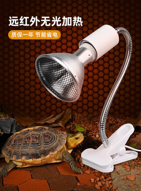 乌龟晒背灯黄缘专用冬天加热保温灯爬宠守宫饲养箱取暖夜灯太阳灯