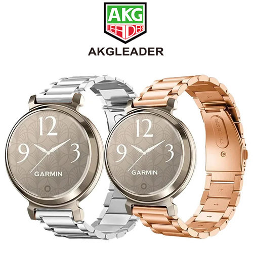 AKGLEADER适用于佳明不锈钢表带