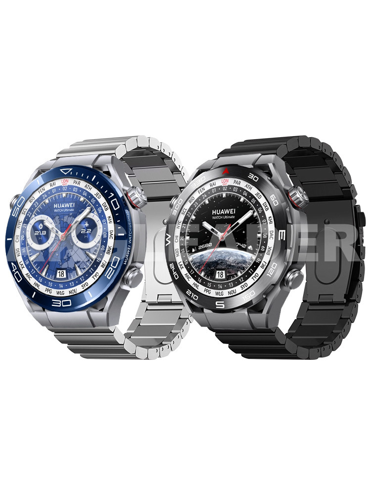 AKGLEADER TRENDY BRAND FOR HUAWEI GT3 STRAP GT2 METAL TITANIUM ALLOY WATCH3PRO HONOR GS3 SMART WATCH ULTIMATE BUDS RUNNER NEW 46 PREMIUM STEEL BAND