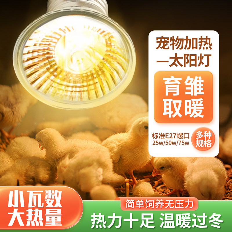芦丁鸡保温灯育雏取暖太阳灯宠物乌龟晒背保暖灯鹦鹉小鸡加热灯泡,宠物/宠物食品及用品,家养大动物器械,淘宝优惠券,粉丝福利购,淘宝优惠卷