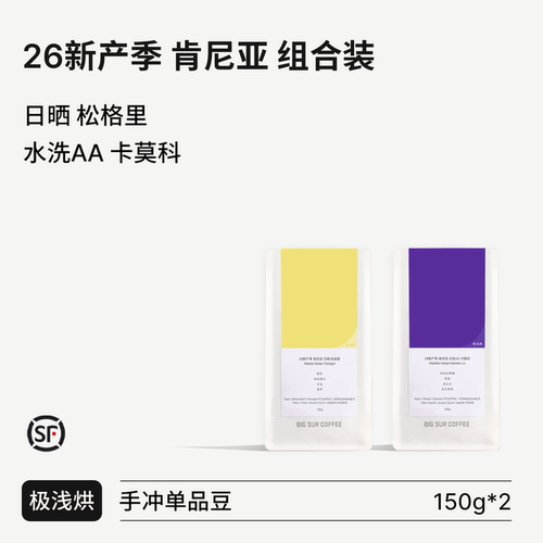 BIGSUR26产季肯尼亚日晒/水洗AA