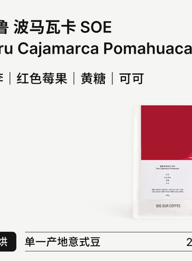 BIG SUR 红李 红色莓果 黄油芝士 秘鲁波马瓦卡SOE中度烘焙意式豆