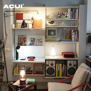 阿崔造屋C1上墙置物架不锈钢反扣板桌面置物家用陈列架桌子客厅收