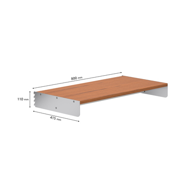 阿崔造屋C3上墙置物架不锈钢挂衣层板衣帽间家用陈列架卧室收纳