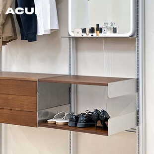 阿崔造屋C3上墙置物架不锈钢反扣板桌面家用办公陈列架展示架