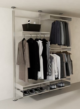 ACUI阿崔造屋 C1顶天立地置物架 免打孔免上墙金属置物架