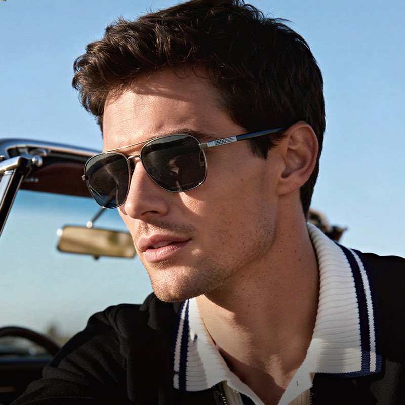 2026新款高级感&beta;钛近视墨镜男款开车专用钢化玻璃太阳镜防紫外线