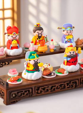 赵公明关羽比干柴荣王亥装饰摆件