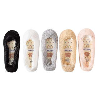 儿童船袜女童夏季薄款防滑宝宝冰丝小孩公主蕾丝隐形袜底浅短袜