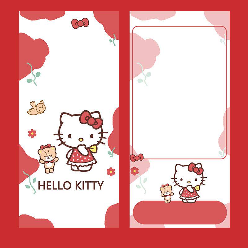 红色HelloKitty手机壁设计素材/源文件