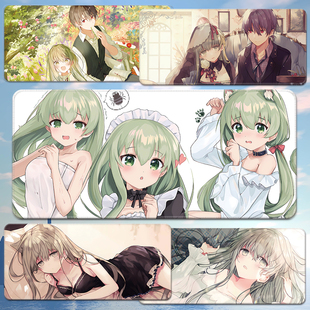 白圣女与黑牧师鼠标垫塞西莉亚超大号滑鼠键盘桌垫劳伦斯动漫周边