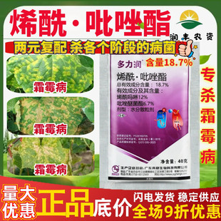 真格 多力润18.7%烯酰吗啉吡唑醚菌酯 黄瓜霜霉病作物农药杀菌剂