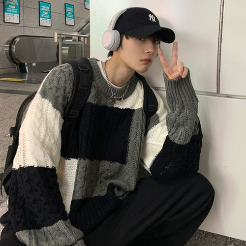 Tide, демисезонный шерстяной японский ретро брендовый трикотажный свитер