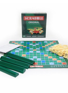玩具SCRABBLE AME英文拼词游戏提高词汇量拼字游戏