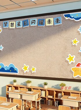 黑板报毛毡墙贴作品展示