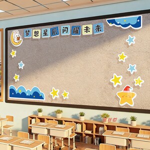 黑板报毛毡墙贴作品展示