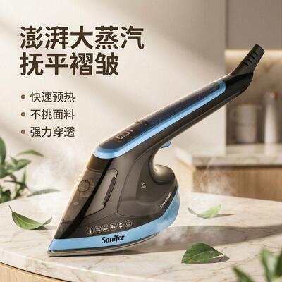 跨境欧规新款家用大功率手持便携烫衣服蒸汽电熨斗1800W iron