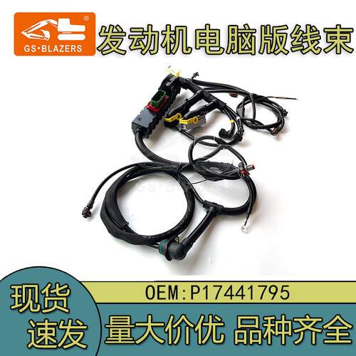 适用于EC380-D12发动机电脑版线束P17441795