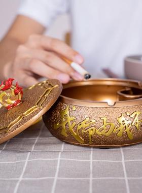 新中式树脂复古多用途烟灰缸创意客厅茶几桌办公室功能装饰品摆件