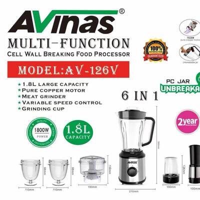 AV-126VEU6IN1FoodProcessor8PCS/CTN