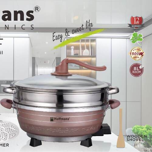出口Hoffmans电火锅3031 Muti- fuction Electric Hot Pot 8L32cm